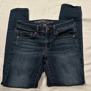 American Eagle Outfitters Women's Deep Indigo Skinny Jeans